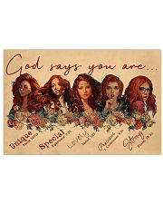 GOD SAYS YOU ARE 24x16 Poster front