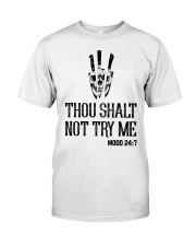 THOU SHALT NOT TRY ME Premium Fit Mens Tee tile