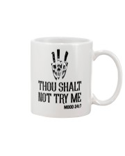 THOU SHALT NOT TRY ME Mug tile