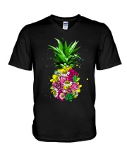 FLOWER PINEAPPLE V-Neck T-Shirt thumbnail