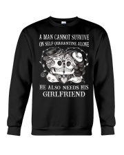 QUARANTINED ALONE LONG SLEEVES T-SHIRT Crewneck Sweatshirt thumbnail