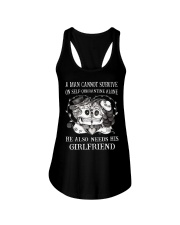 QUARANTINED ALONE LONG SLEEVES T-SHIRT Ladies Flowy Tank thumbnail