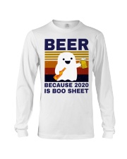 Beer Because 2020 Is Boo Sheet Long Sleeve Tee tile