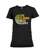 Be happy Premium Fit Ladies Tee tile