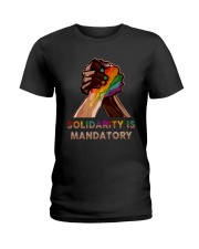 SOLIDARITY IS MANDATORY Ladies T-Shirt tile