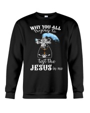 WHY YOU ALL TRYING Crewneck Sweatshirt thumbnail