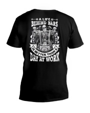 A LIFE BEHIND BAR V-Neck T-Shirt thumbnail