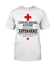SUPERHERO TITLE CNA Classic T-Shirt tile