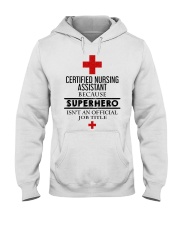 SUPERHERO TITLE CNA Hooded Sweatshirt tile