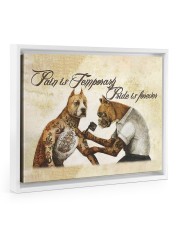 Pain Is Temporary Floating Framed Canvas Prints White tile