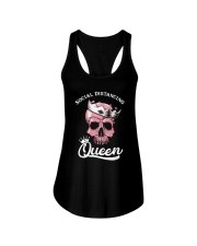 SOCIAL DISTANCING QUEEN Ladies Flowy Tank tile