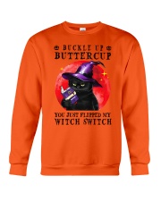 Buckle Up Cat Crewneck Sweatshirt thumbnail