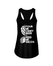 Pour me craft beer Ladies Flowy Tank tile
