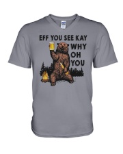 EFF YOU BEAR T-SHIRT V-Neck T-Shirt thumbnail