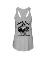 LAKE LIFE CAUSE BEACHES BE SALTY Ladies Flowy Tank thumbnail
