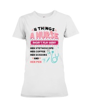 FOUR THINGS Premium Fit Ladies Tee tile
