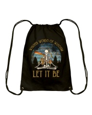WHISPER WORDS LET IT BE Drawstring Bag tile