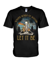 WHISPER WORDS LET IT BE V-Neck T-Shirt tile