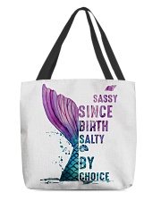 SASSY SINCE BIRTH - SALTY BY CHOICE All-over Tote front