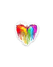 LOVE IS LOVE 10 Sticker - 2 pack (Horizontal) front