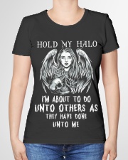 Hold my halo Premium Fit Ladies Tee garment-premium-tshirt-ladies-front-01