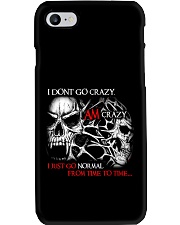 I AM CRAZY SKULL T-SHIRT Phone Case thumbnail
