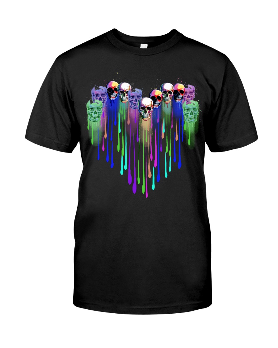 COLOR HEART SKULL Classic T-Shirt