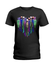 COLOR HEART SKULL Ladies T-Shirt thumbnail