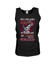 My lips are gun Unisex Tank thumbnail