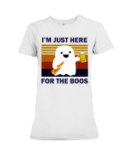 JUST HERE FOR THE BOOS Premium Fit Ladies Tee thumbnail