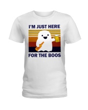 JUST HERE FOR THE BOOS Ladies T-Shirt thumbnail