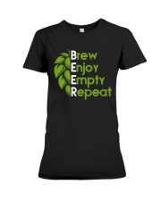 Brew enjoy empty repeat Premium Fit Ladies Tee tile