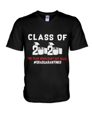 CLASS OF 2020 - GRADUARANTINED V-Neck T-Shirt thumbnail