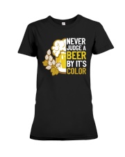 Never judge a beer Premium Fit Ladies Tee thumbnail