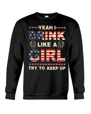 DRINK LIKE A GIRL Crewneck Sweatshirt thumbnail
