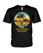BEER ME I'M GETTING MARRIED V-Neck T-Shirt thumbnail