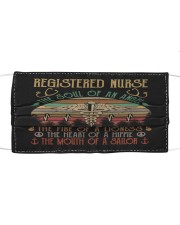 REGISTERED NURSE Cloth face mask front