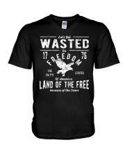 Perfect gift for Independence Day - Wasted V-Neck T-Shirt thumbnail