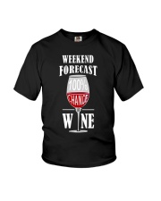 WEEKEND FORECAST - WINE Youth T-Shirt thumbnail