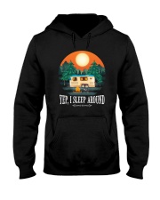 YEP I SLEEP AROUND Hooded Sweatshirt thumbnail