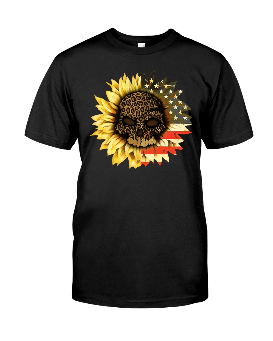 NTMH - AMERICA FLOWER SKULL Classic T-Shirt