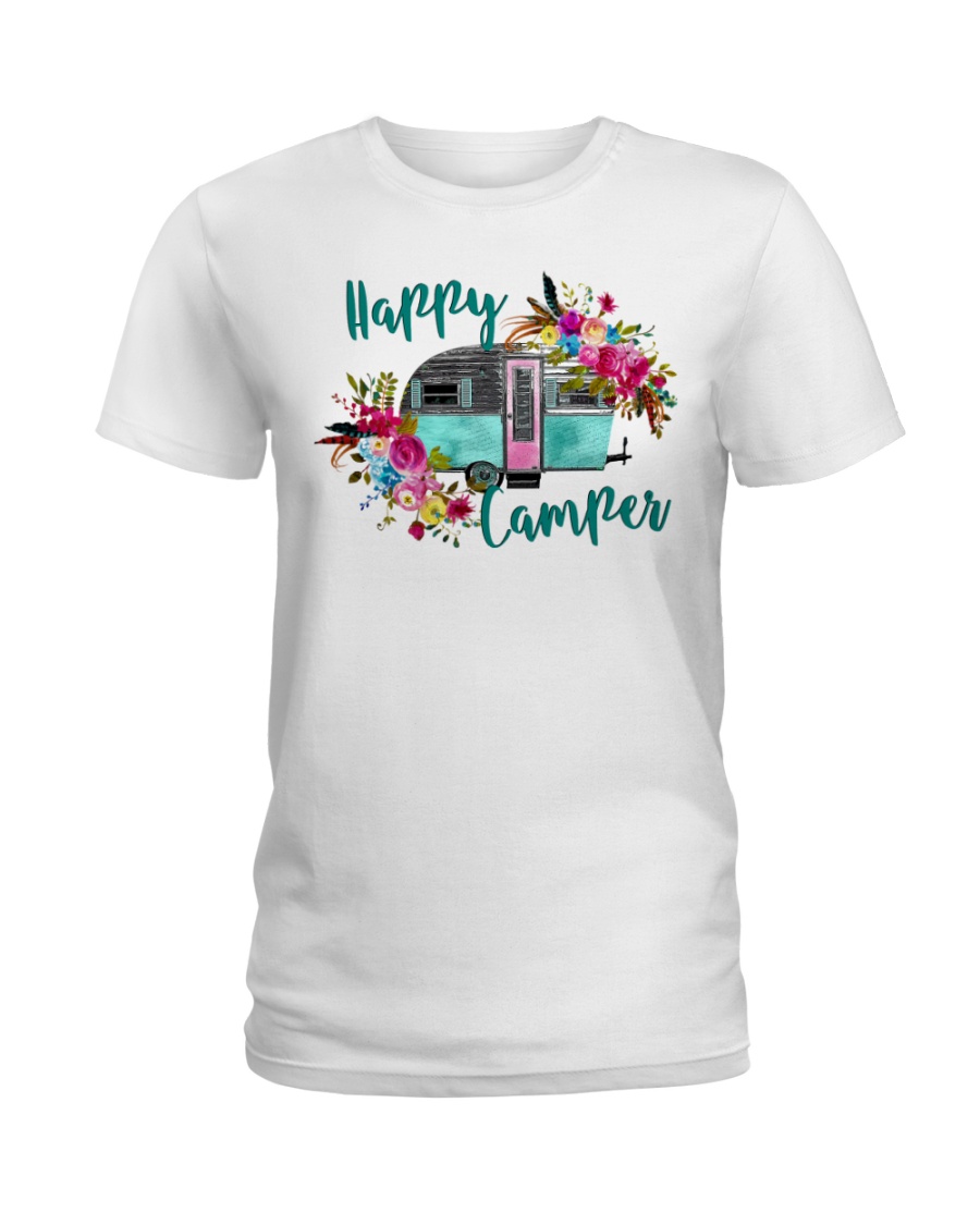 HAPPY CAMPER Ladies T-Shirt