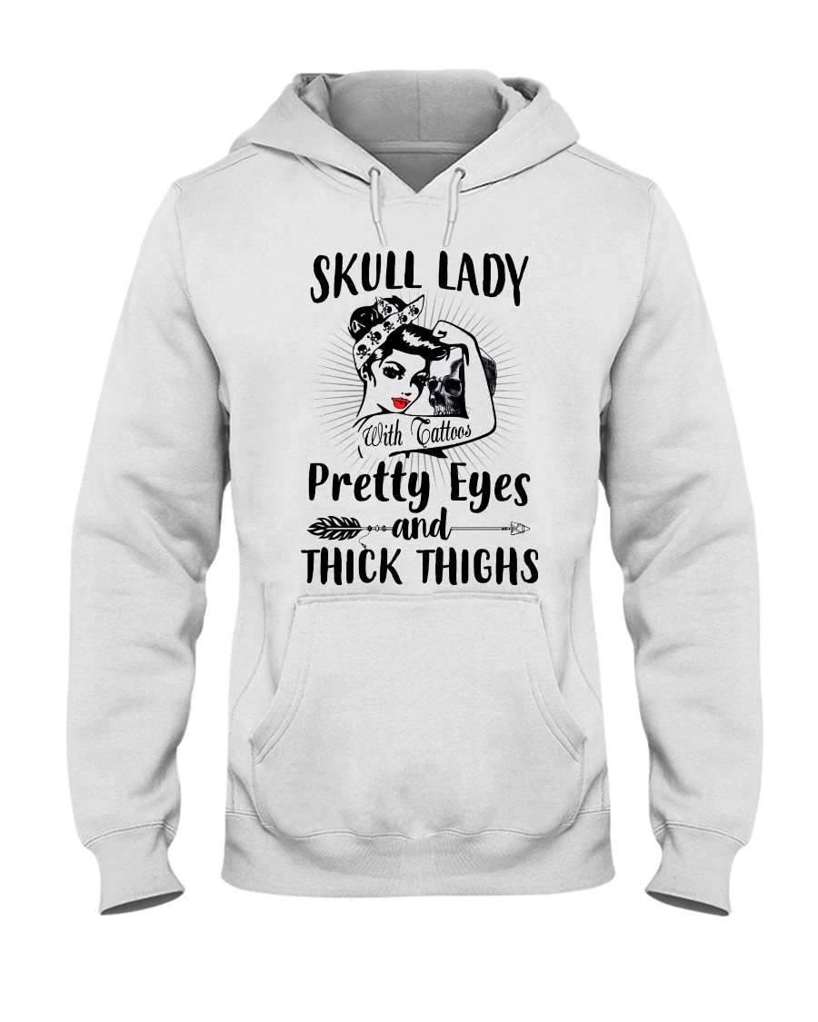 Skull lady Hooded Sweatshirt