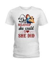 SHE DID T-SHIRT Ladies T-Shirt thumbnail