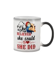 SHE DID T-SHIRT Color Changing Mug thumbnail