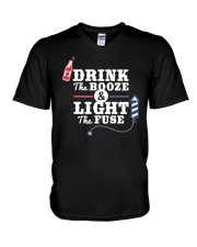 Great idea for 4th of July - Light the fuse V-Neck T-Shirt thumbnail