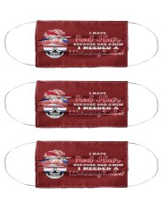 I Have Red Hair I Needed A Warning Label Cloth Face Mask - 3 Pack front