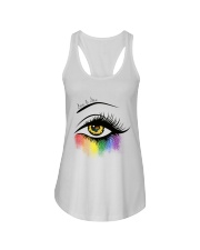 LOVE IS LOVE Ladies Flowy Tank tile