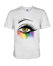 LOVE IS LOVE V-Neck T-Shirt tile