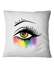 LOVE IS LOVE Square Pillowcase tile
